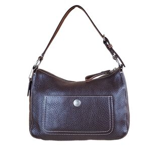 COACH Chelsea Pebbled Leather Chocolate Brown Soho Handbag Shoulder Bag